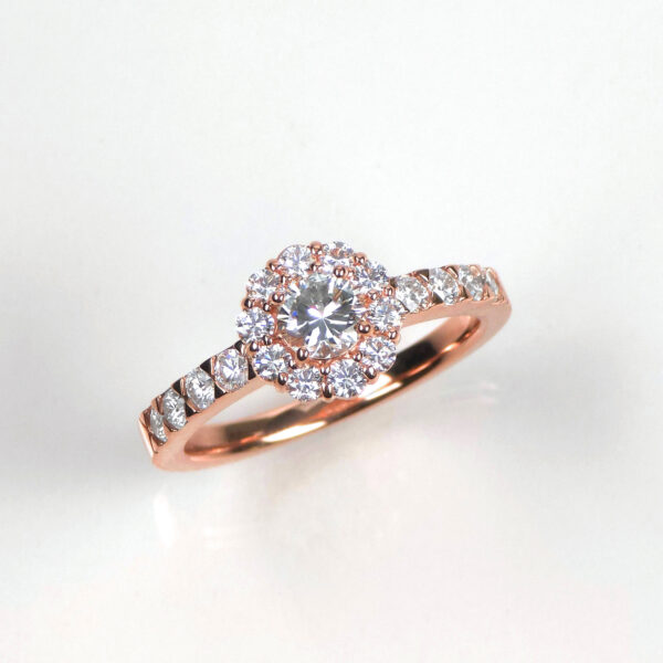 576.メモリアルダイヤモンドピンクゴールドリング