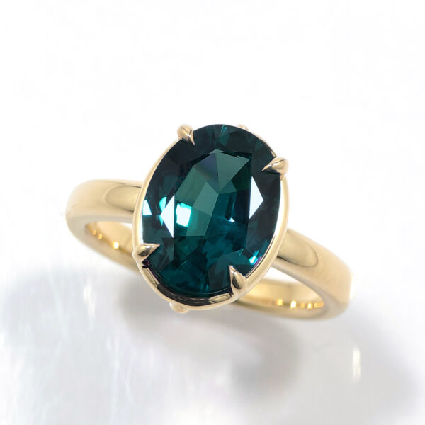 570.高品質アレキサンドライトゴールドリング